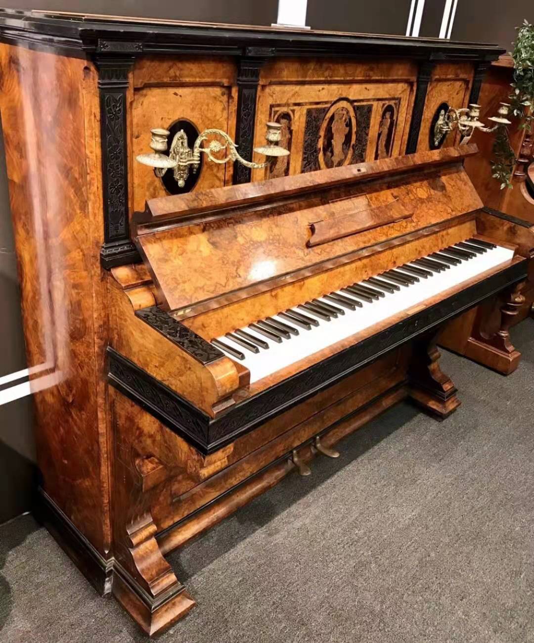 英国布罗德伍德钢琴罕见古董琴现身成都乐器博物馆